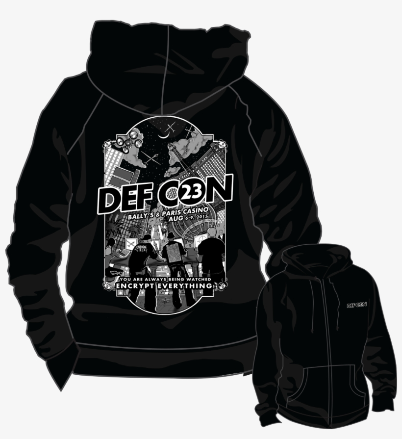 Defcon 23 Drone Zipup Hoodie Sweatshirt - Hoodie, transparent png download