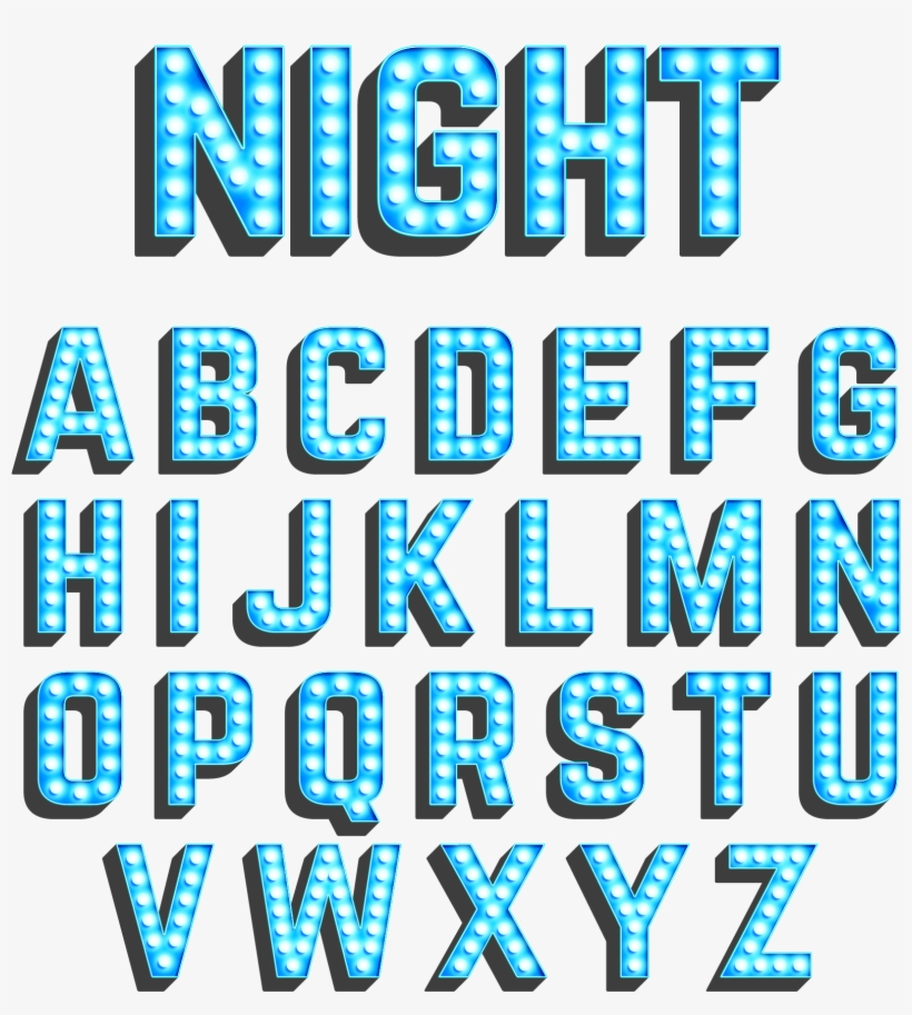 Blue Lighting Luminous Neon Wordart Download Hd Png - Letras Neon Azul Png, transparent png download