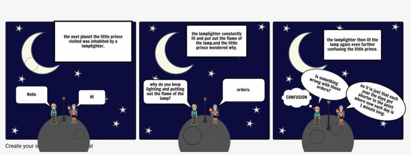 The Little Prince Comic 3rd Person Limited - Little Prince Storyboard, transparent png download