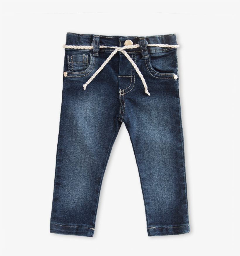 127115 Pantalon Jean Con Lazo - Pocket, transparent png download
