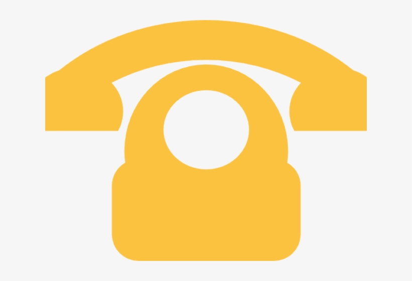 Phone Clipart Yellow - Blue Transparent Telephone Clipart, transparent png download