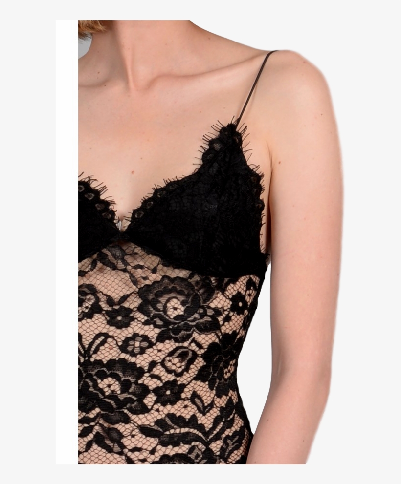 Black Lace Body Suit - Body Negro En Encaje, transparent png download