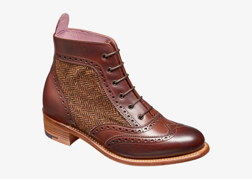 Walnut Calf Brown Tweed - Barker Boots Ladies, transparent png download