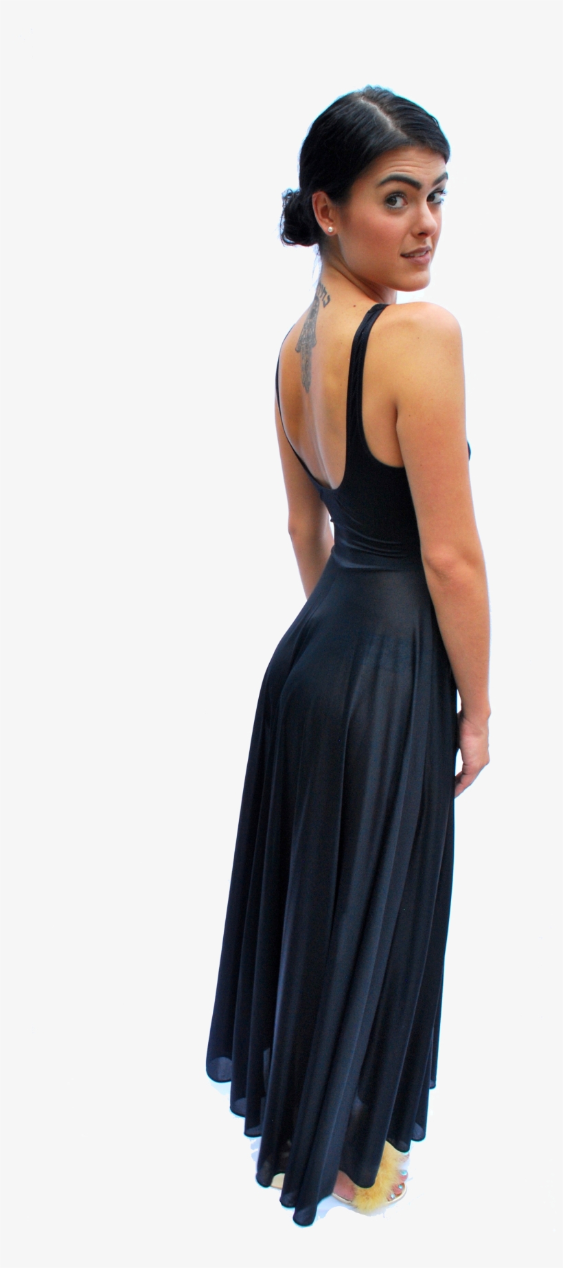 Home / Clothing / Vintage Black Lace Maxi Slip Dress - Gown, transparent png download