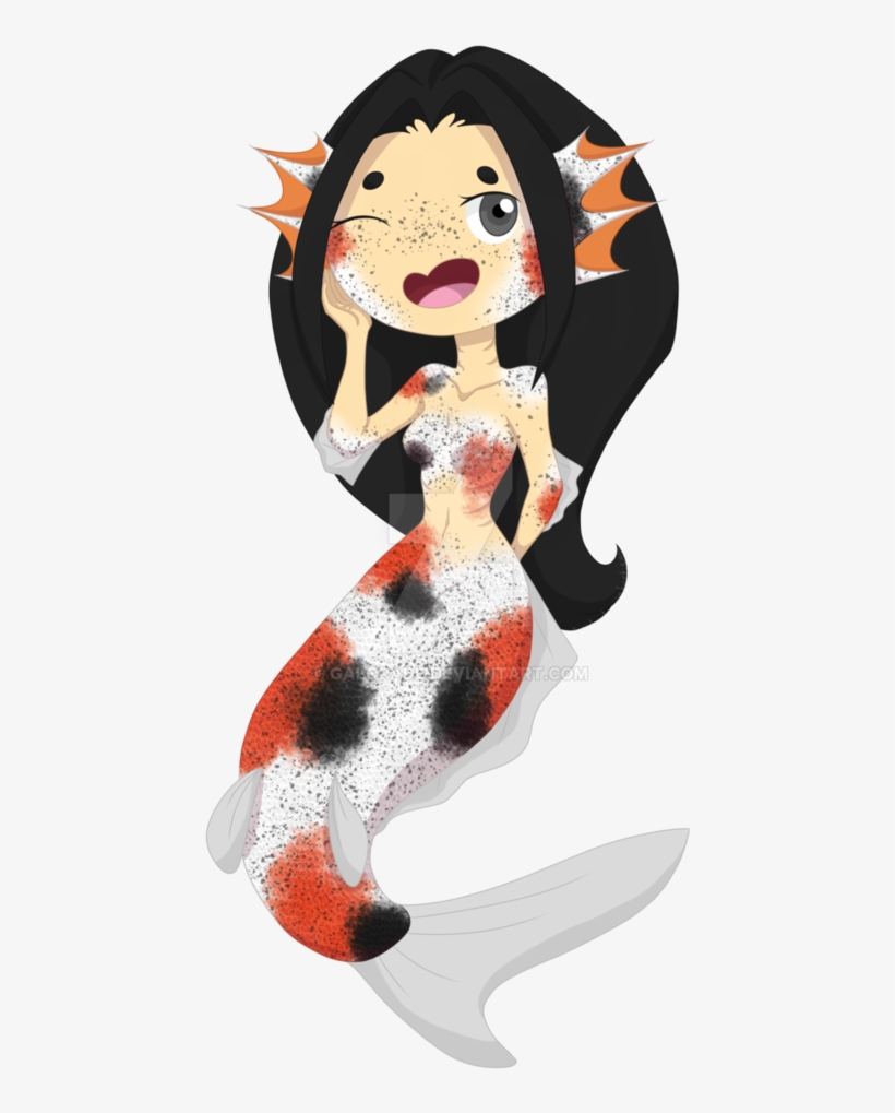 Koi Fish Mermaid, transparent png download