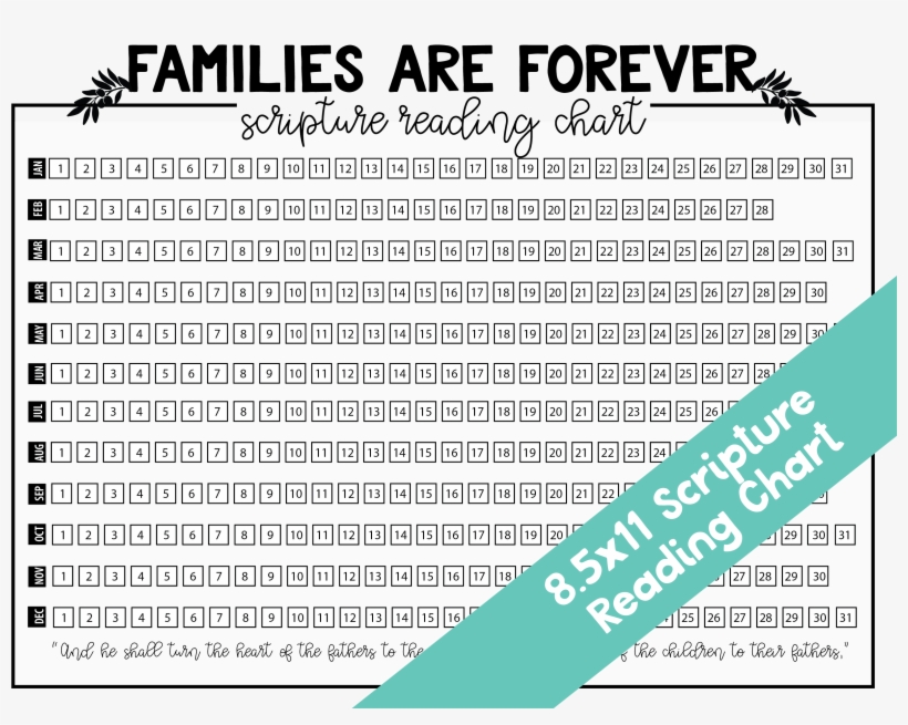 2019 Scripture Reading Chart, transparent png download