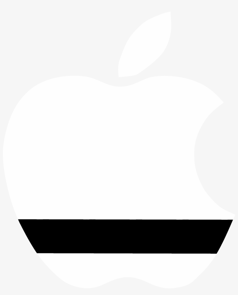 Apple Logo Black And White, transparent png download