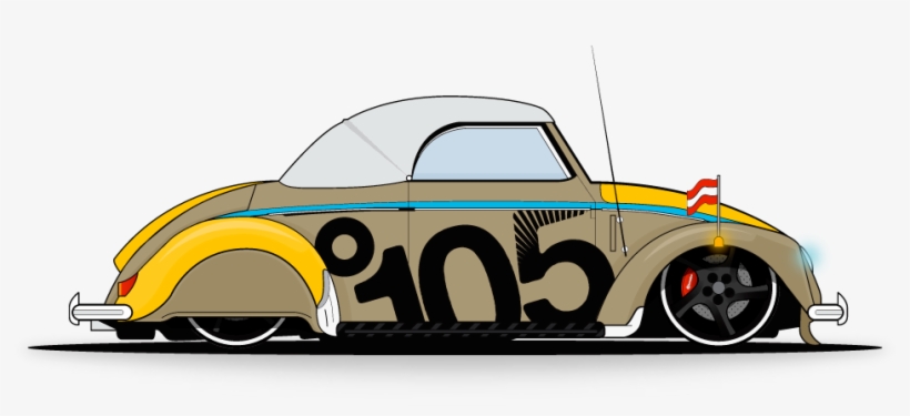 °atelier105 Car Vector, Free Vector Art, Beetle Car, - Car Vector, transparent png download