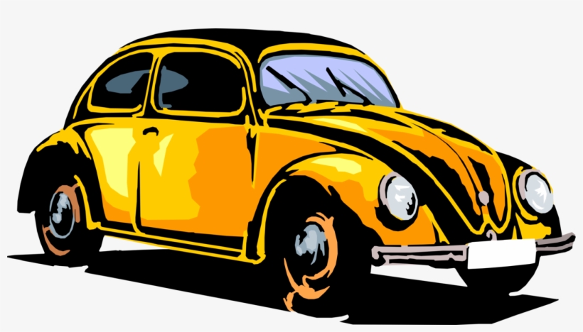 Image Royalty Free Vector Automobile Illustrator - Yellow Car, transparent png download