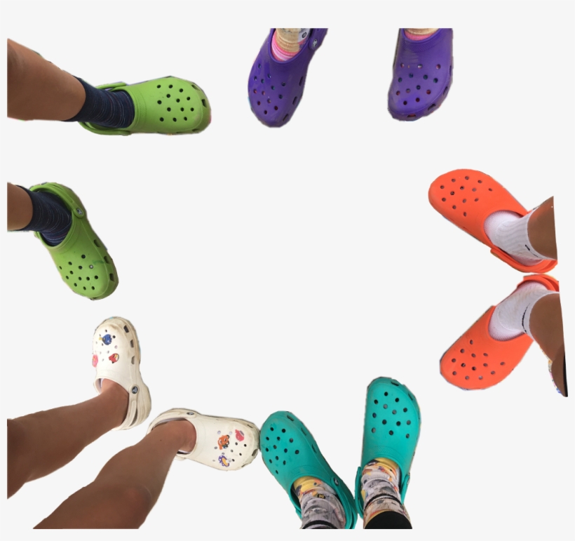 Crocs Croc Green Purple Orange Teal White Pin Crocpins - Walking Shoe, transparent png download