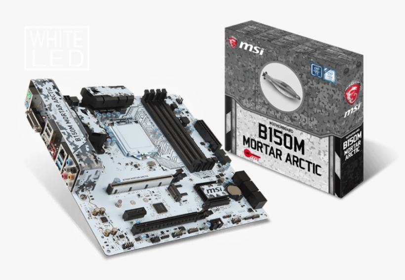 Msi B150m Mortar Arctic, transparent png download
