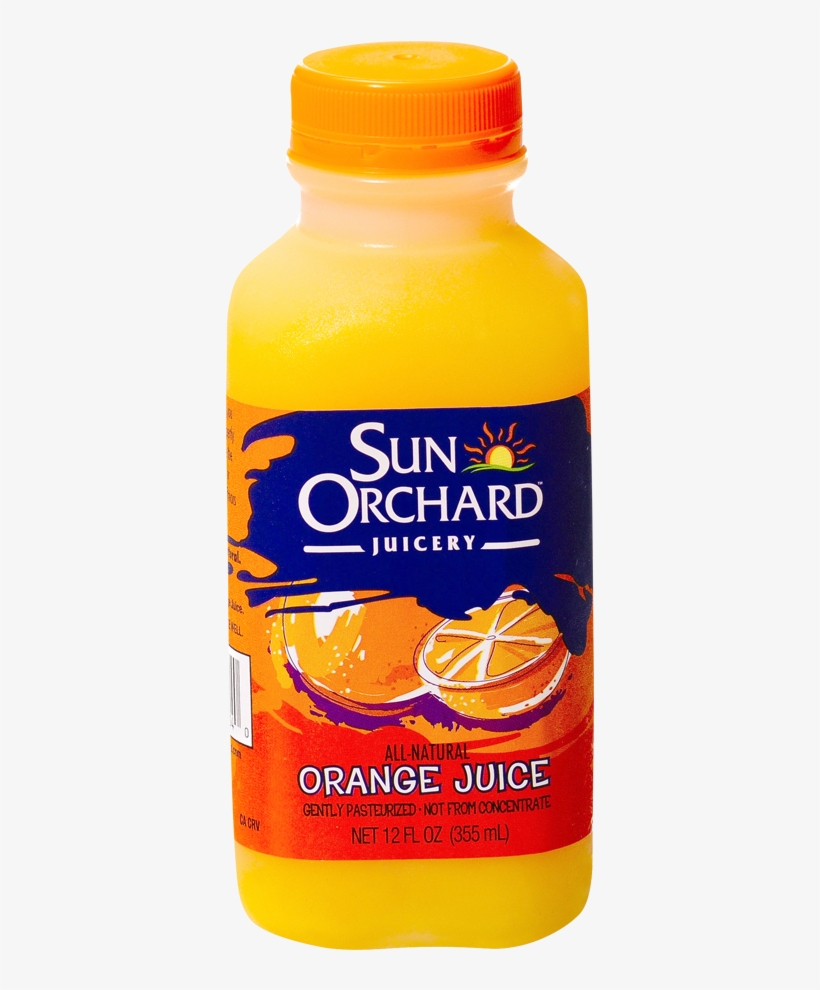 100% Orange Juice 12oz - Sun Orchard Juice, transparent png download