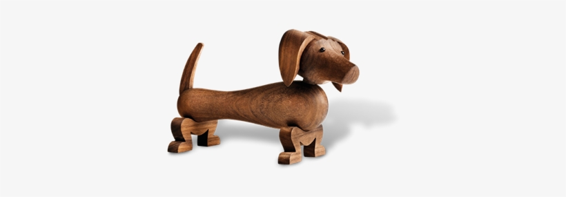 Rosendahl Wooden Animals - Dog (walnut), transparent png download
