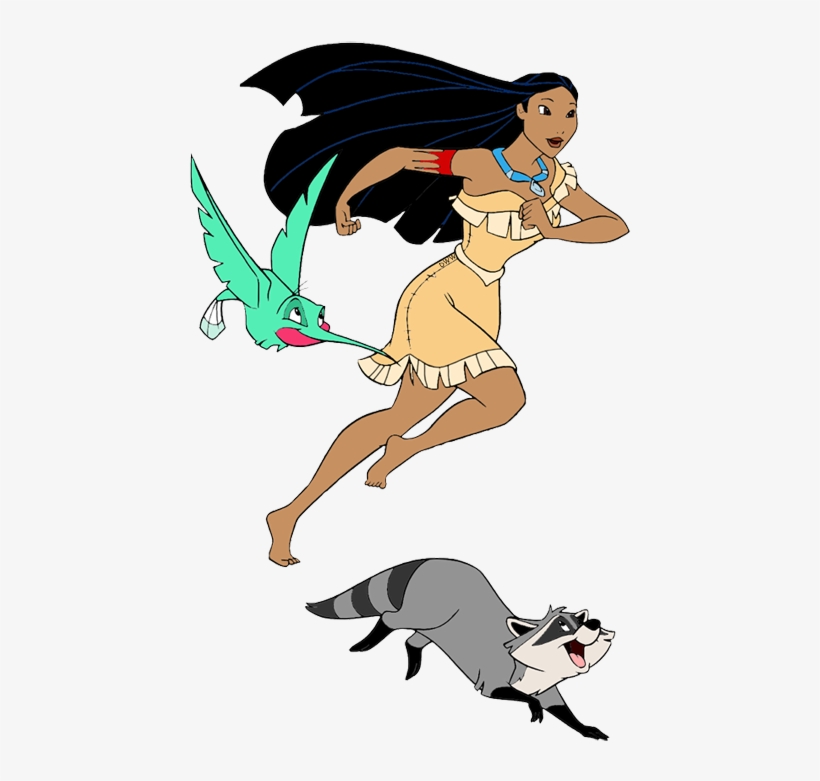 Resultado De Imagem Para Pocahontas Friends - Pocahontas Flit And Meeko, transparent png download
