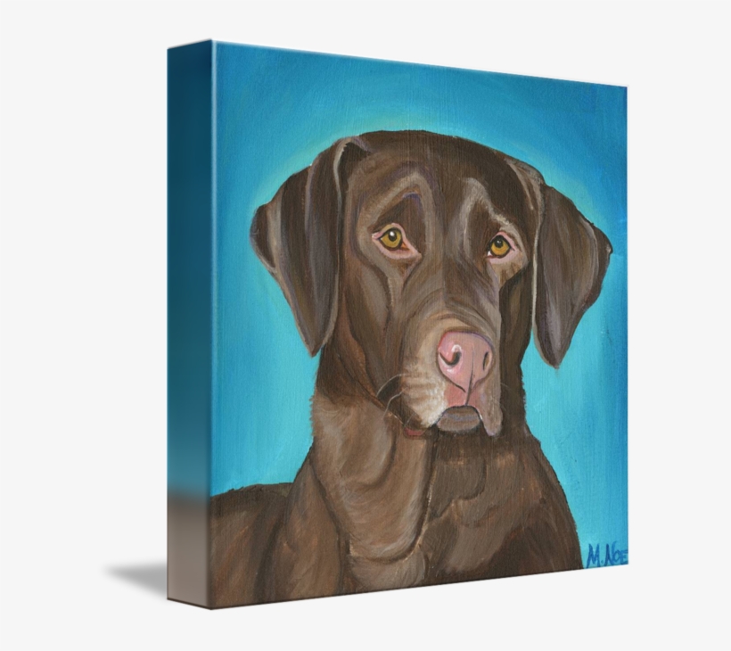 "chocolate Lab" By Michelle Noe - Labrador Retriever, transparent png download
