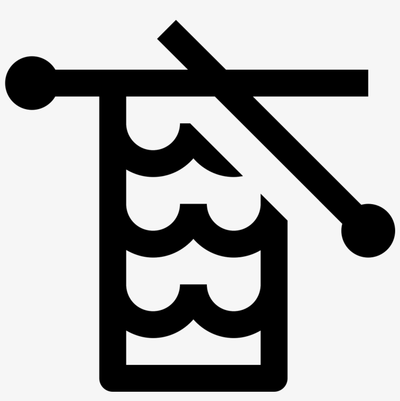 This Icon Is Of A Piece Of Fabric, With Wavelike Designs - Sewing Needle, transparent png download