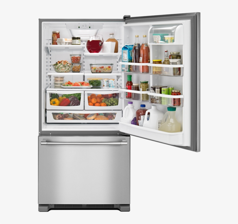 P150646 48z Sclp - Maytag Bottom Freezer Fridge, transparent png download