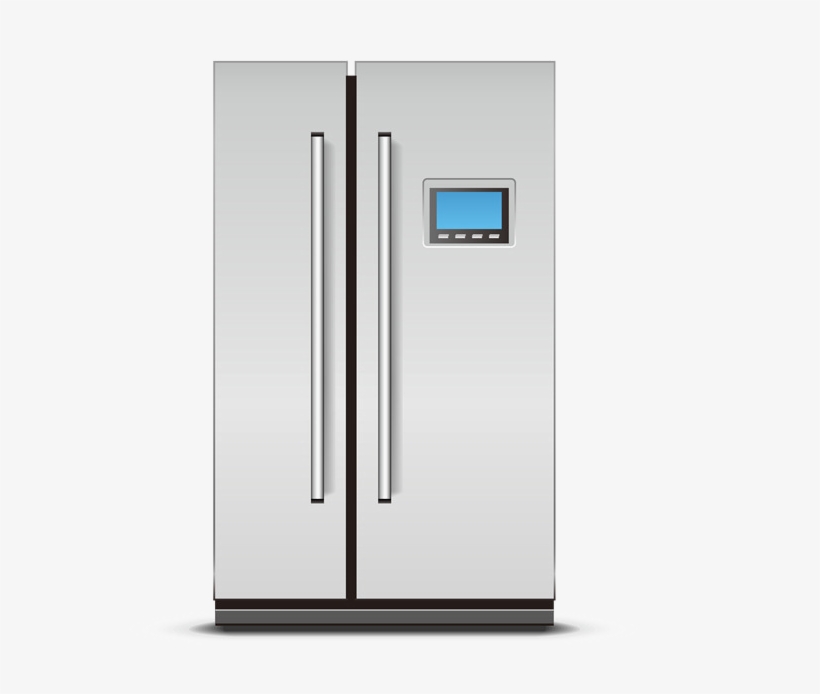 Png Royalty Free Two Refrigerator Png Mart - Refrigerator Two Doors Clipart, transparent png download