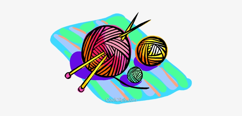 Yarn With Knitting Needles, transparent png download