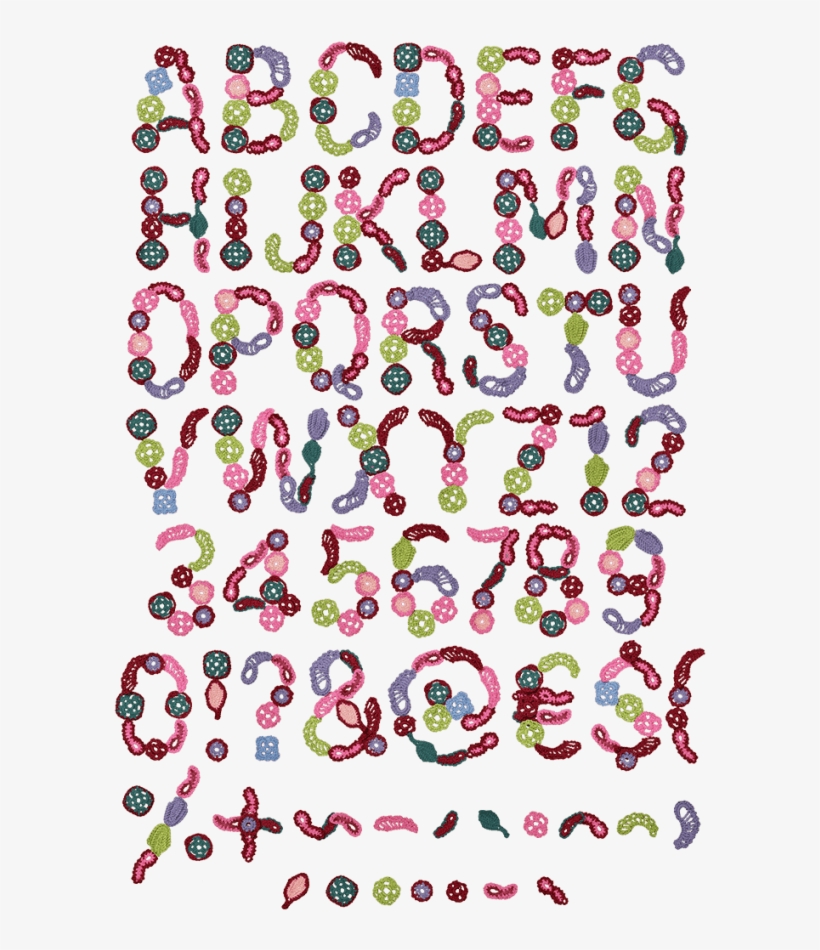 Decorate Knitting Fashion Font, transparent png download