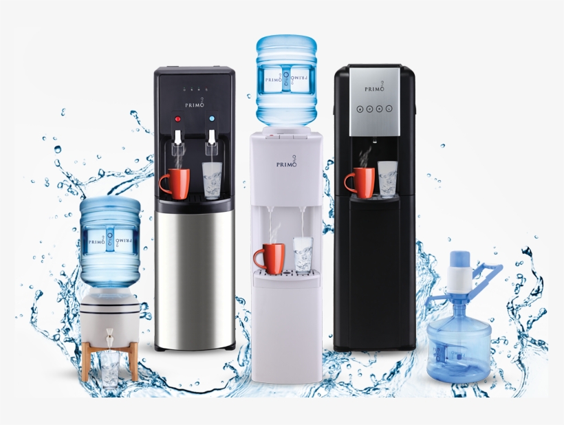 Water Dispenser With Mini Fridge - Primo Water Crock Water Dispenser With Stand, White, transparent png download