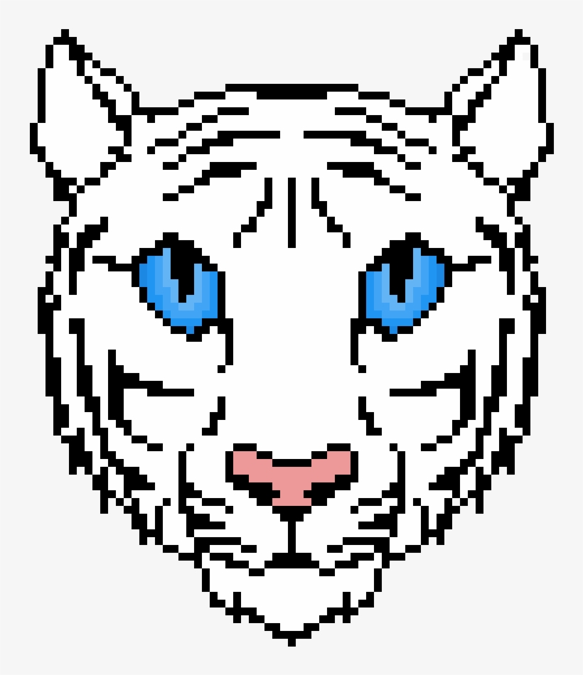 White Tiger Head - Tiger, transparent png download
