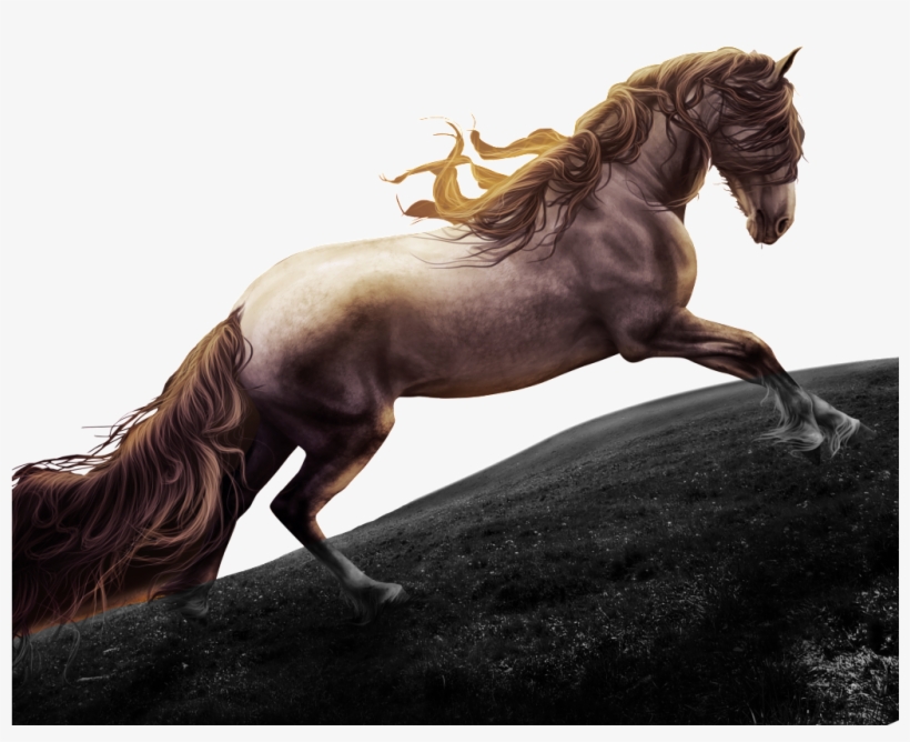 Running Horse Diamond Painting Rhinestones Mosaic 5d, transparent png download