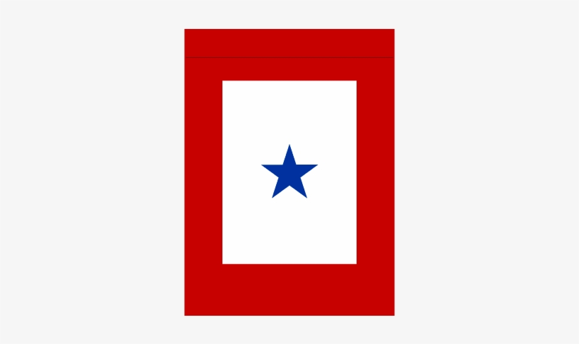 1 Blue Star Garden Flag - Gold Star Flags, transparent png download