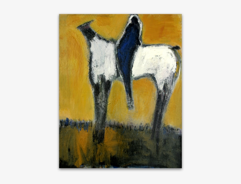 White Horse And Rider - Horse, transparent png download