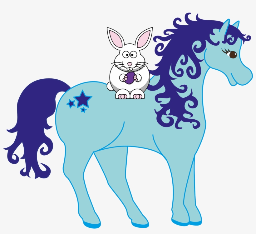 Endearing Free Horse Clipart 7 Vector Black And White - Easter Horse Clip Art, transparent png download