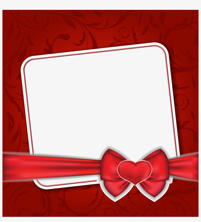 Transparent Frame With Heart - Love Photo Frame Scrapbook Png, transparent png download