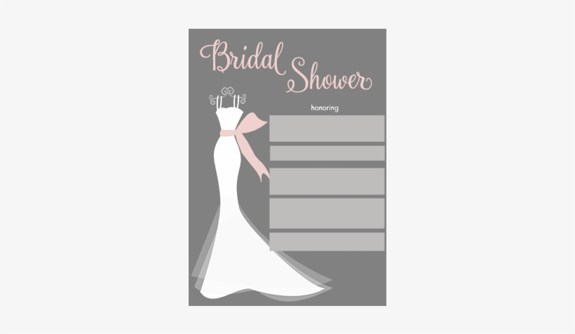 Error Message - White Blue Bridal Shower Invitation, transparent png download