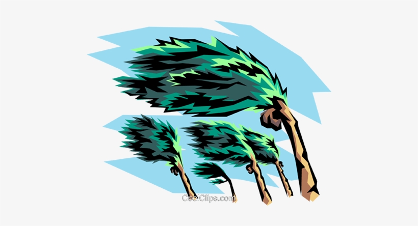 Blue Hurricane Weather Symbol - Hurricane Clipart Free, transparent png download