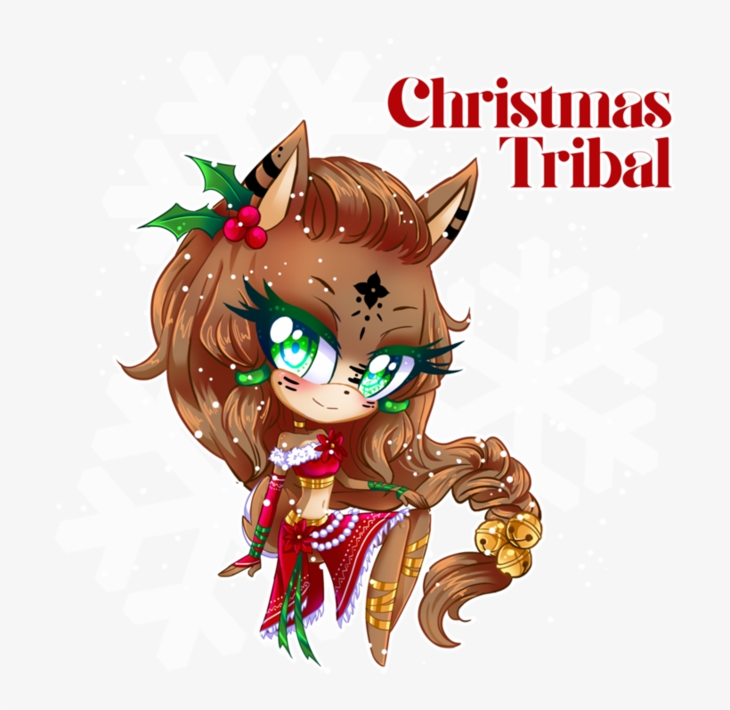 Clip Art Christmas Tribal Chibi By Kaya On Deviantart - Christmas Day, transparent png download