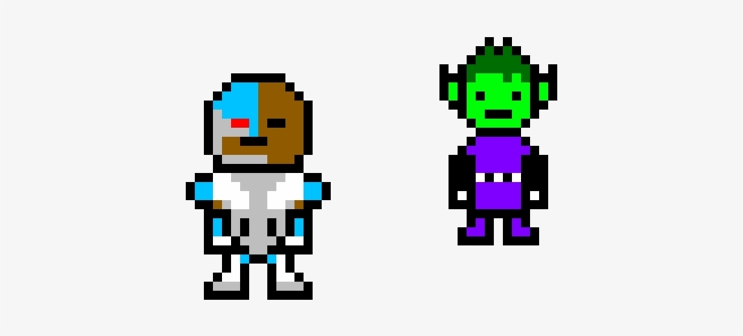 Cyborg And Beast Boy - Cyborg, transparent png download