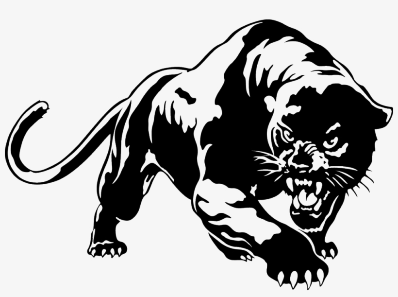 Black-panther - Jaguar Sticker, transparent png download