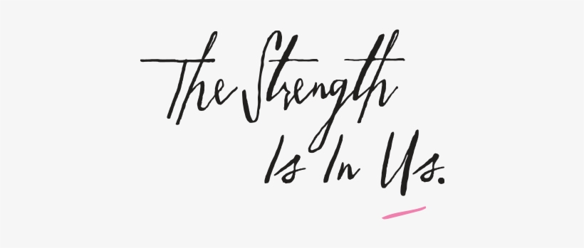 Strength Image - Handwriting, transparent png download