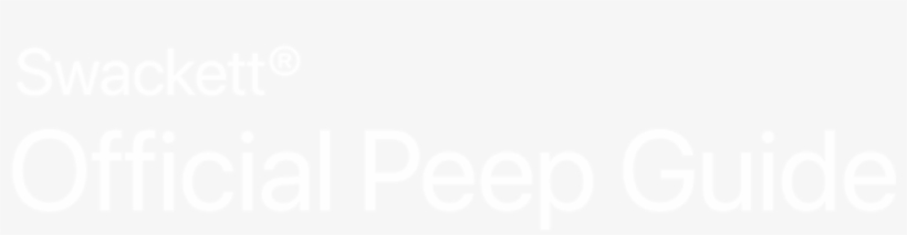 Swackett® Official Peep Guide - Crowne Plaza White Logo, transparent png download
