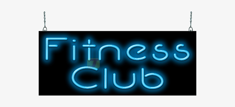 Fitness Club Neon Sign - Neon Sign, transparent png download