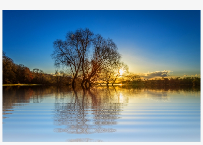 Abendstimmung Atmosphere Bright Clouds Dawn Dusk Background - See Spiegelung, transparent png download