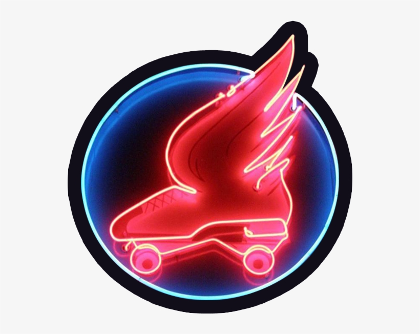 Santa Cruz Roller Palladium - Neon Sign Roller Skate, transparent png download