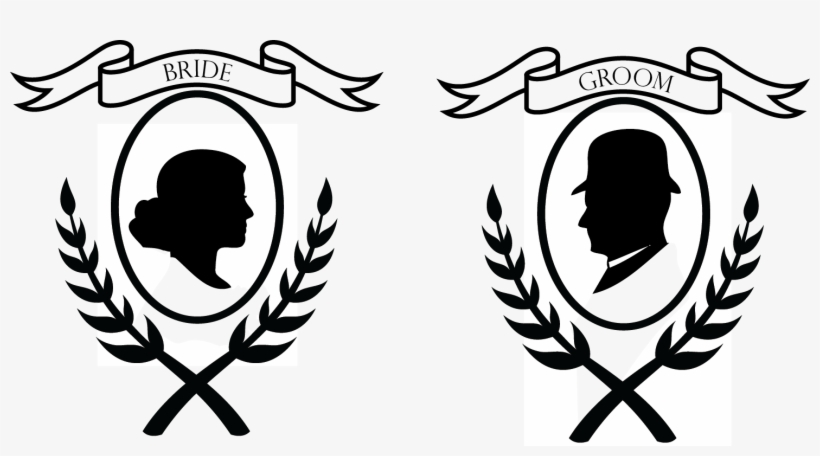 Bride And Groom Illustration - Groom And Bride Design, transparent png download