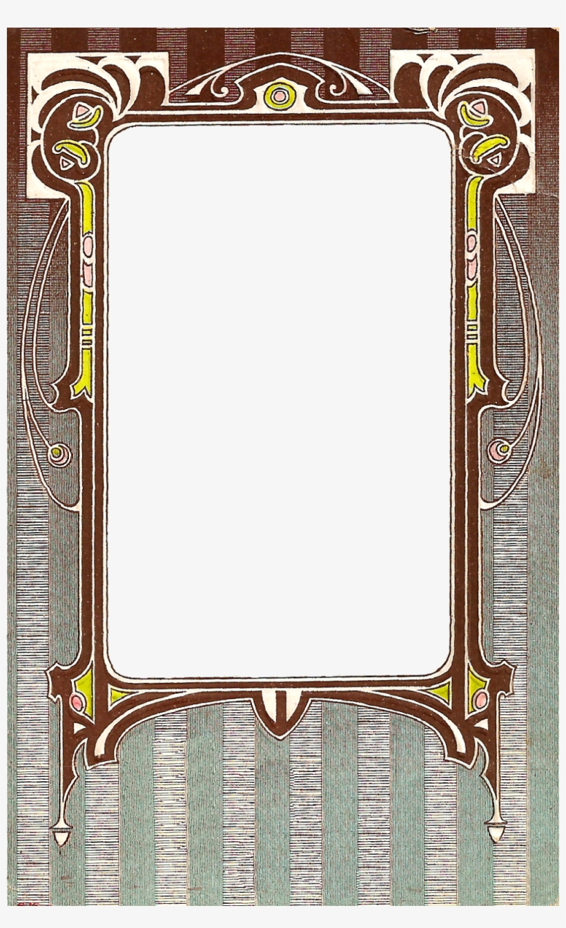 Printable Art Deco Frame - Greeting Card, transparent png download