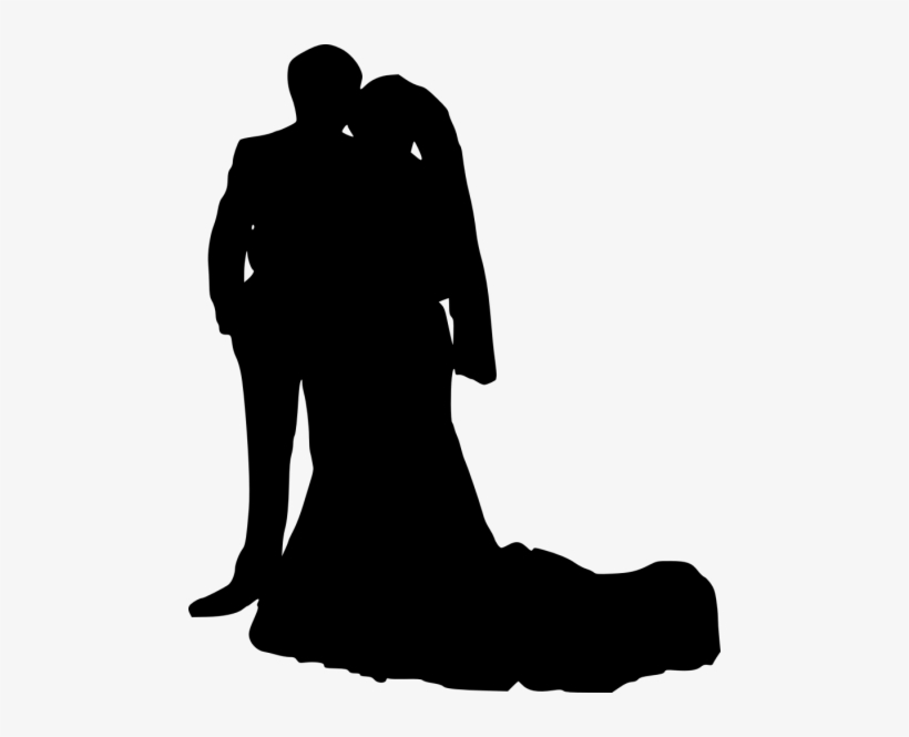 Free Png Bride And Groom Silhouette Png Images Transparent - Bridegroom, transparent png download