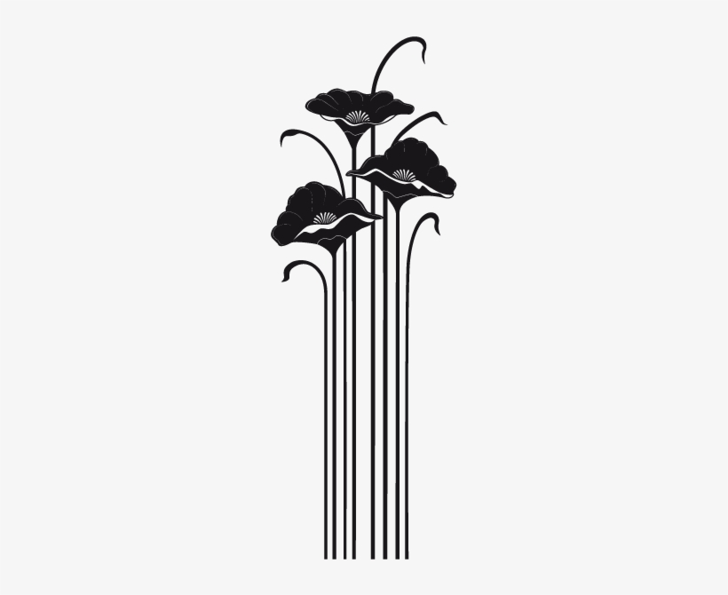 Fleurs Art Nouveau - Fleur Art Nouveau, transparent png download