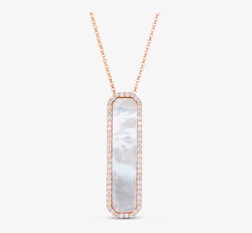 Roberto Coin Mother Of Pearl & Diamond Pendant, transparent png download