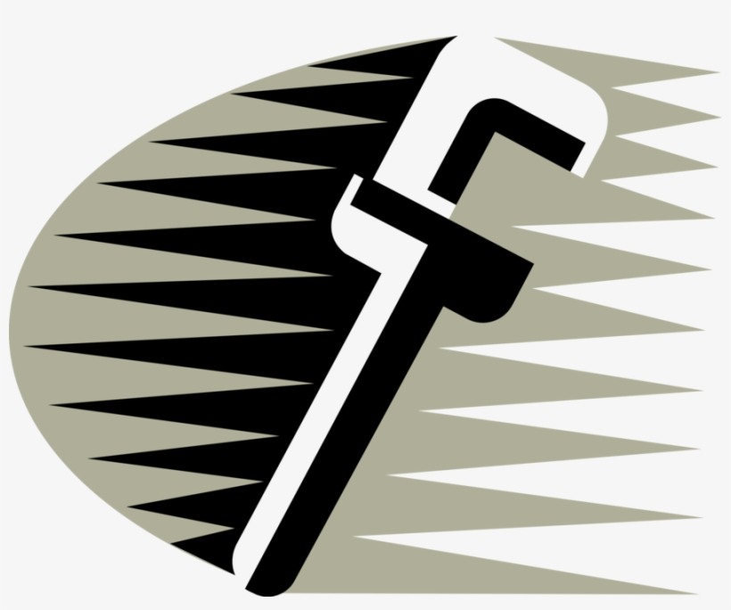 Vector Illustration Of Pipe Wrench Or Stillson Wrench - Graphic Design, transparent png download