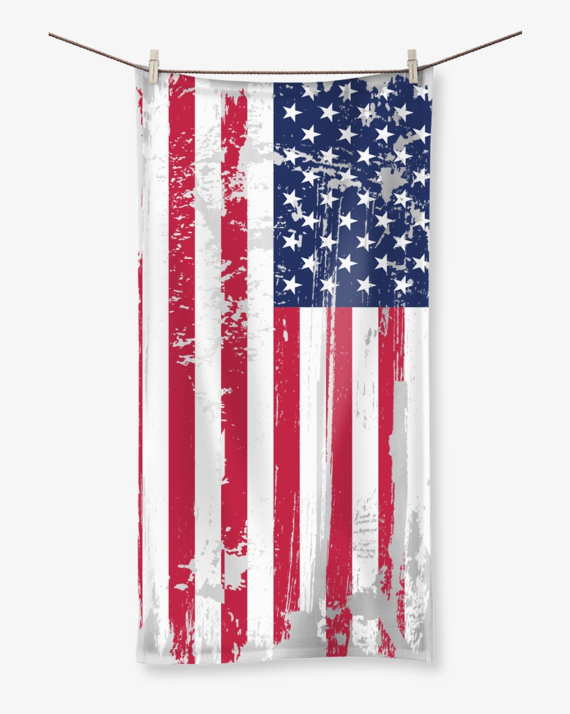 American Flag All Over Towel - Usa Flag, transparent png download