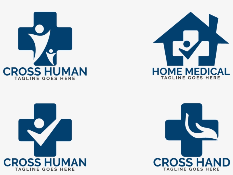 Home Medical Logo Design Set - Graphic Design, transparent png download