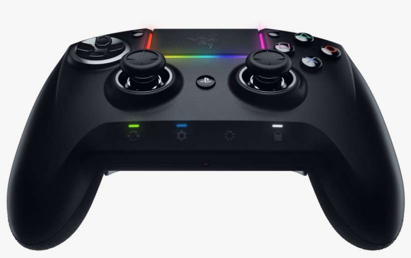 The Chroma Lighting Syncs Up With The Rumble Of Your - Razer Raiju Ultimate Ps4 Controller, transparent png download